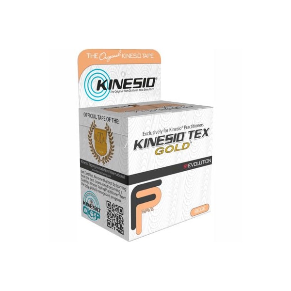 Kinesio Tex Gold FP Kinesiology Tape, 2" x 5.5 yds, Beige, 6 Rolls